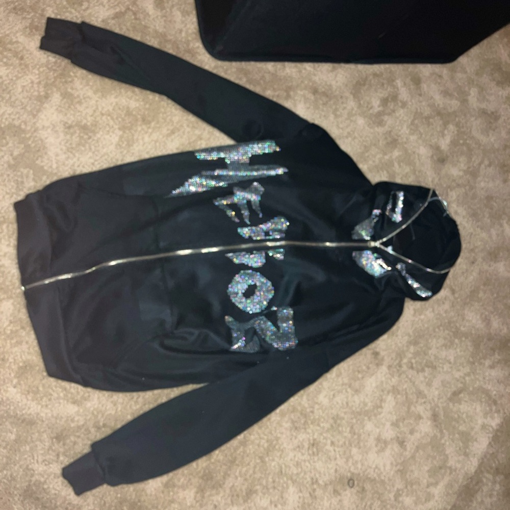 y2k full zip up hoodie Men’s Small (Rhinestone)